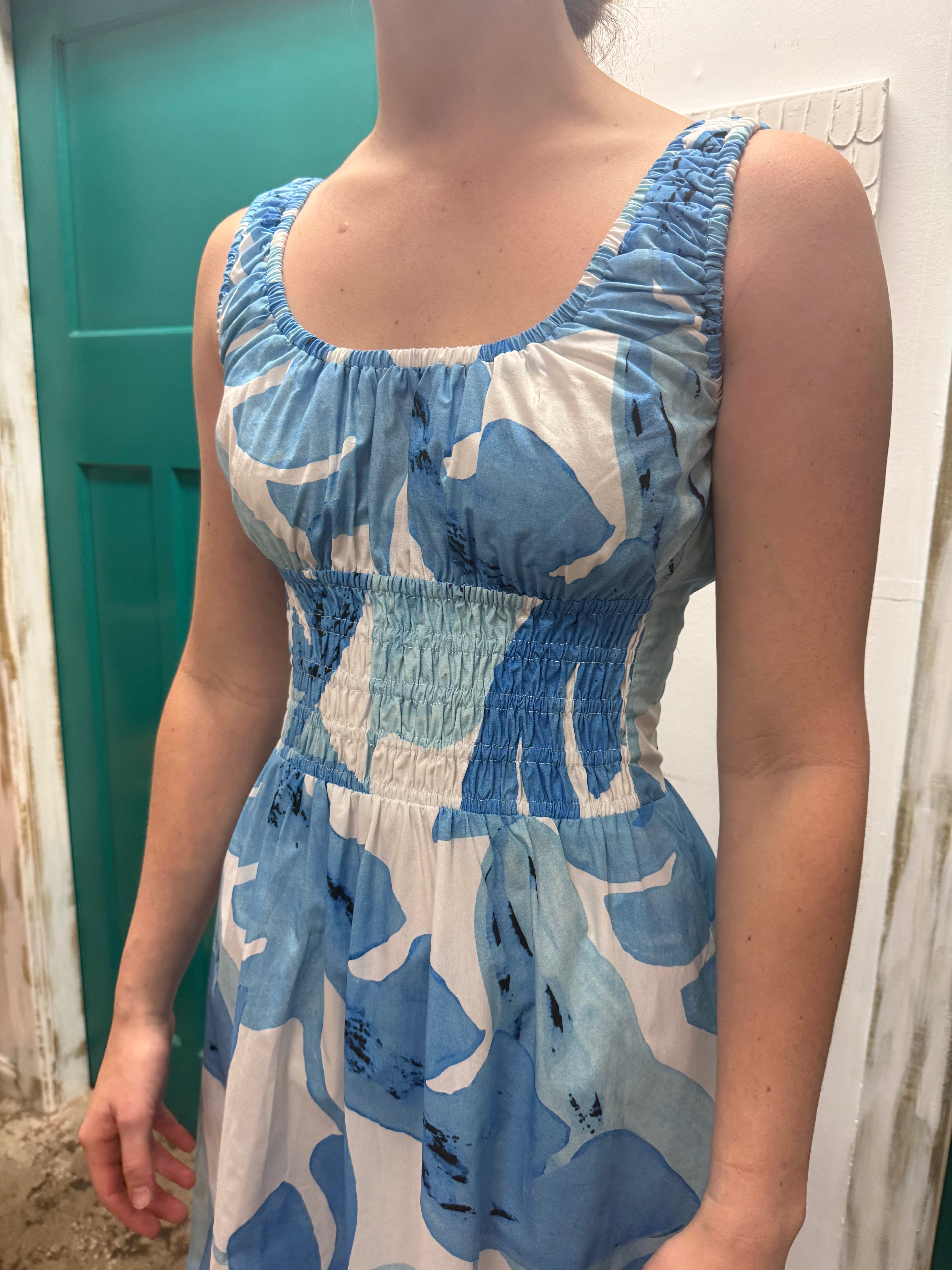 Staple the label Leilani Shirred midi dress