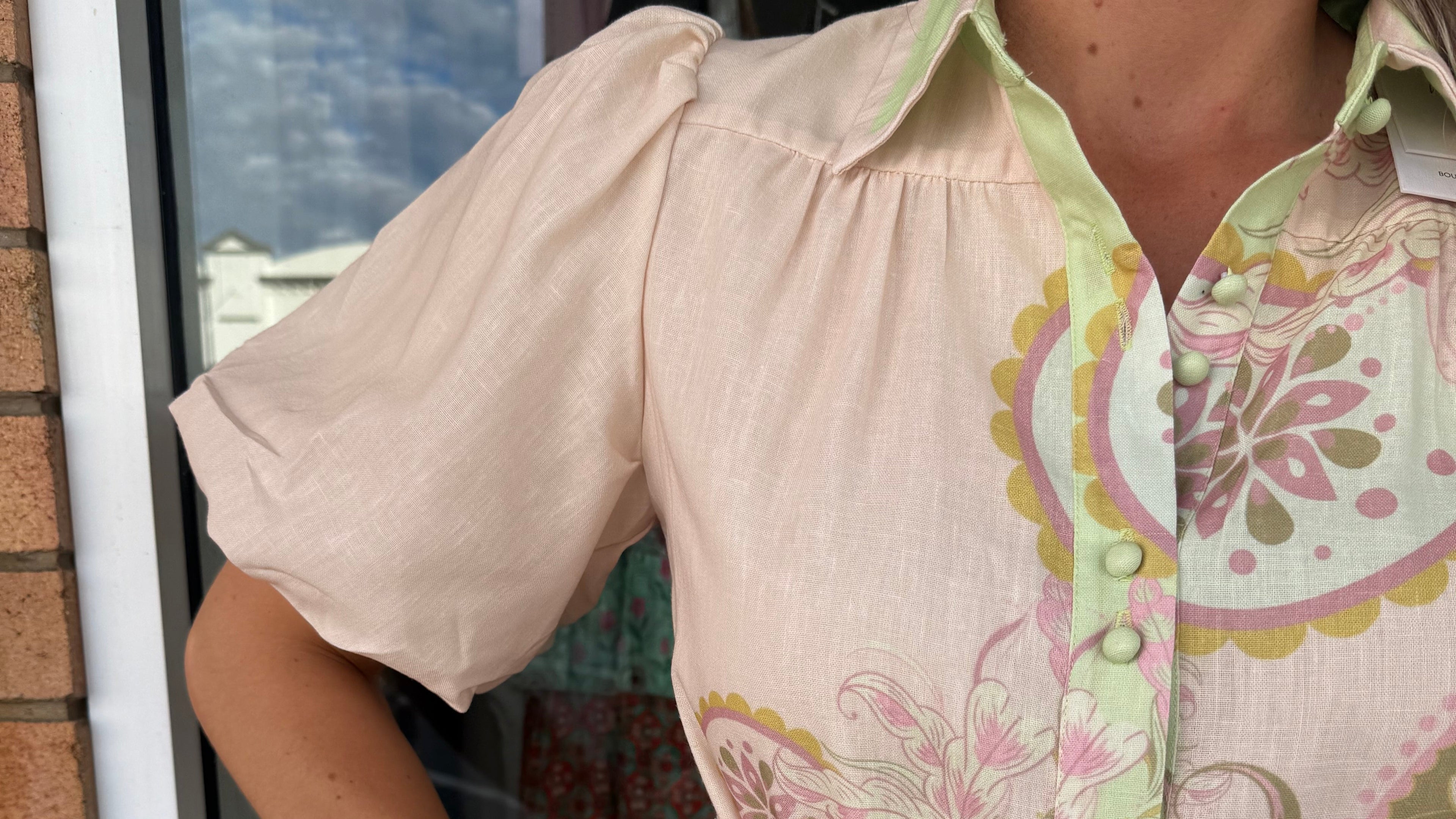 Mia Milani button up knee length dress