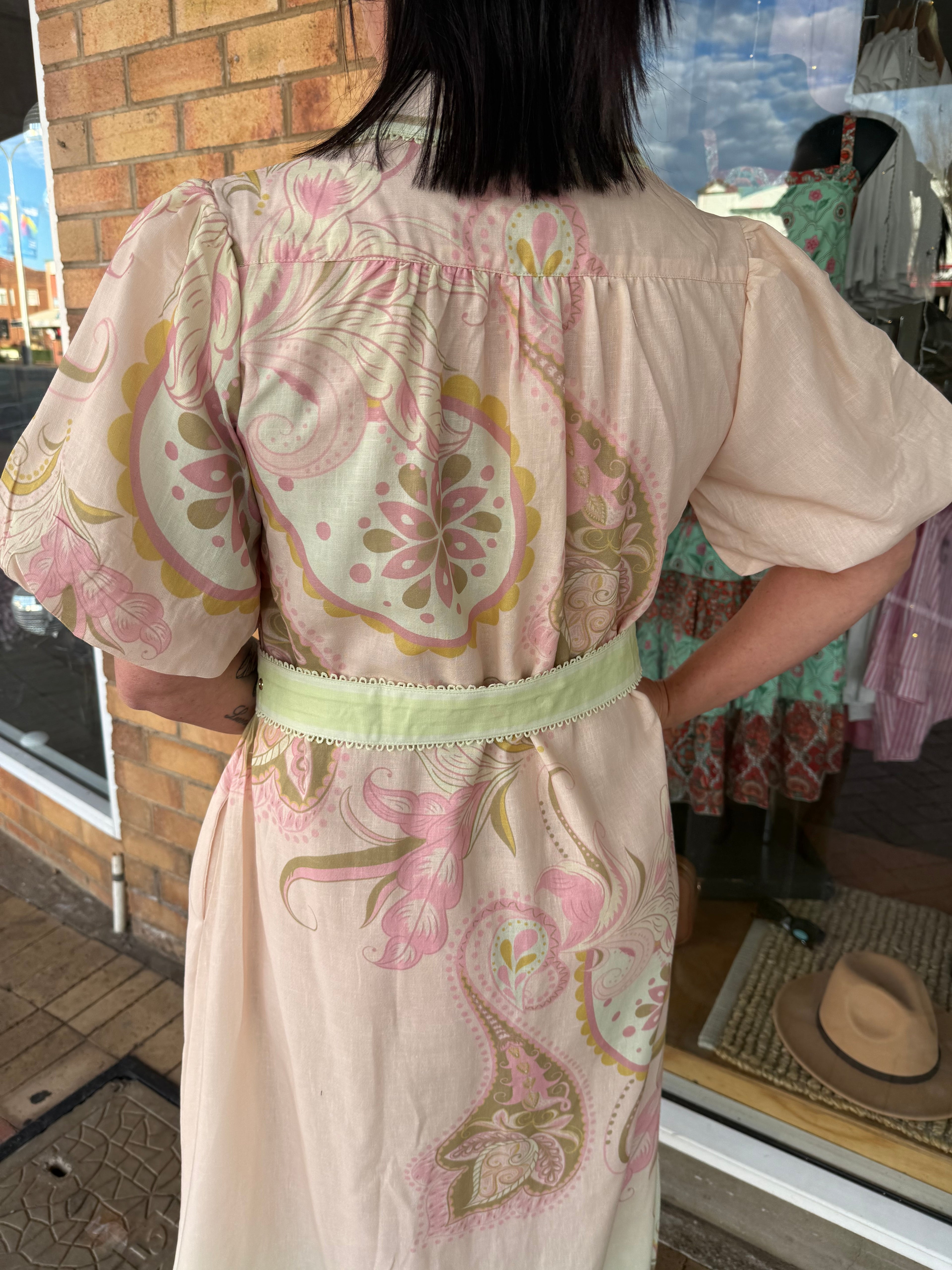 Mia Milani button up maxi dress