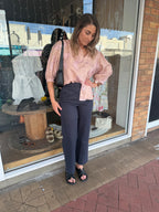 Adorne Lulu Wide Leg Linen Pant