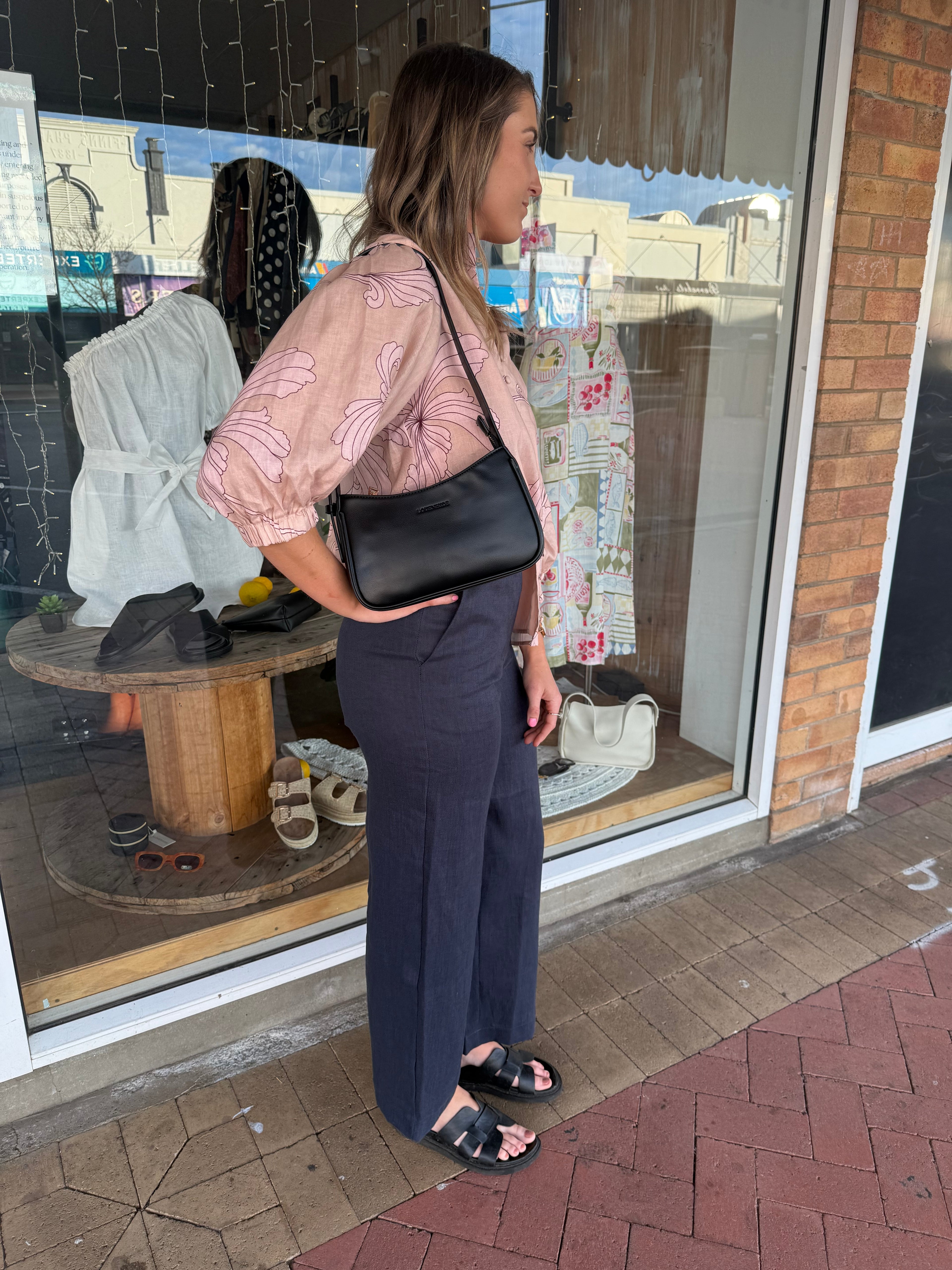 Adorne Lulu Wide Leg Linen Pant