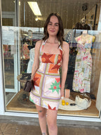Indikah Halter neck midi dress