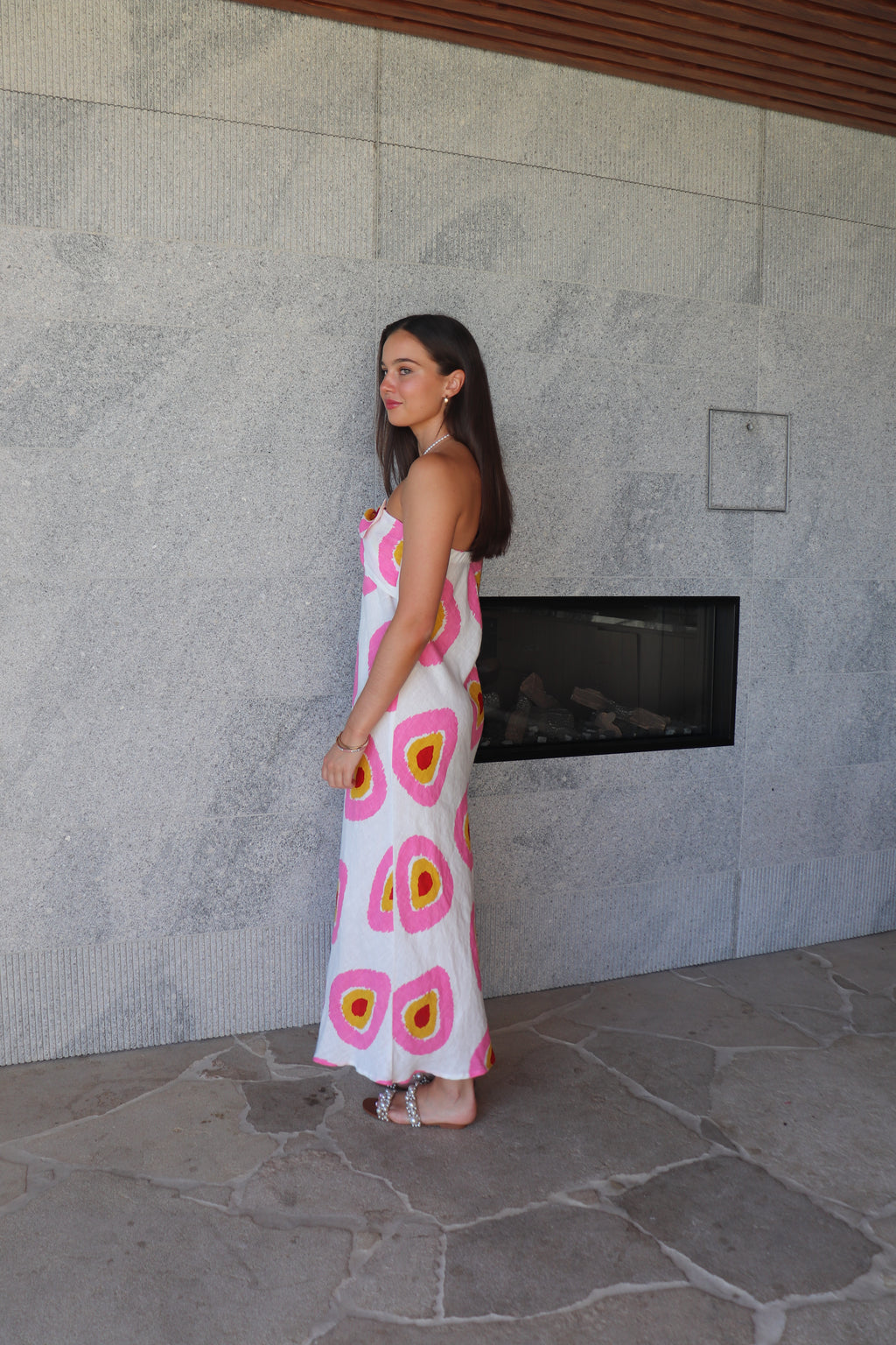 Luoni strapless dress
