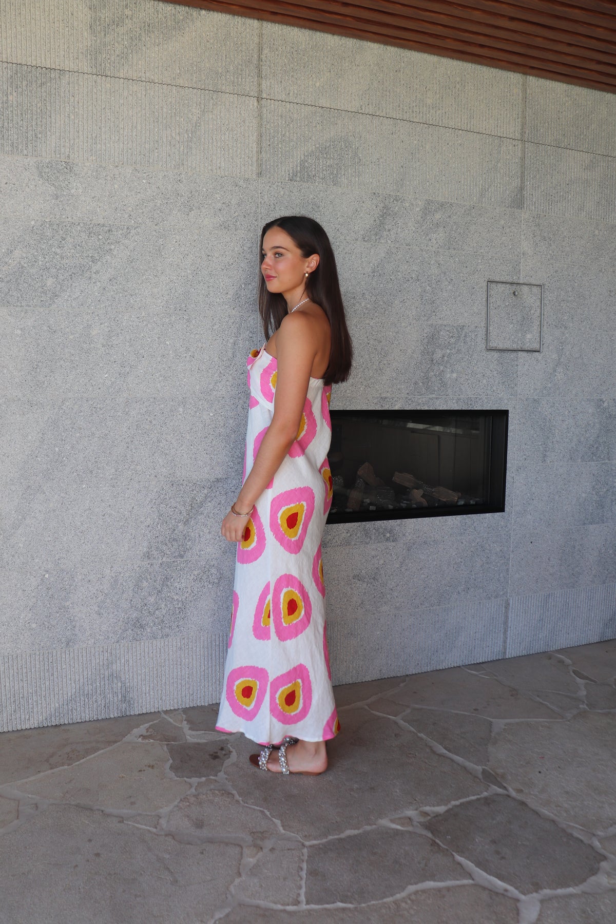 Luoni strapless dress