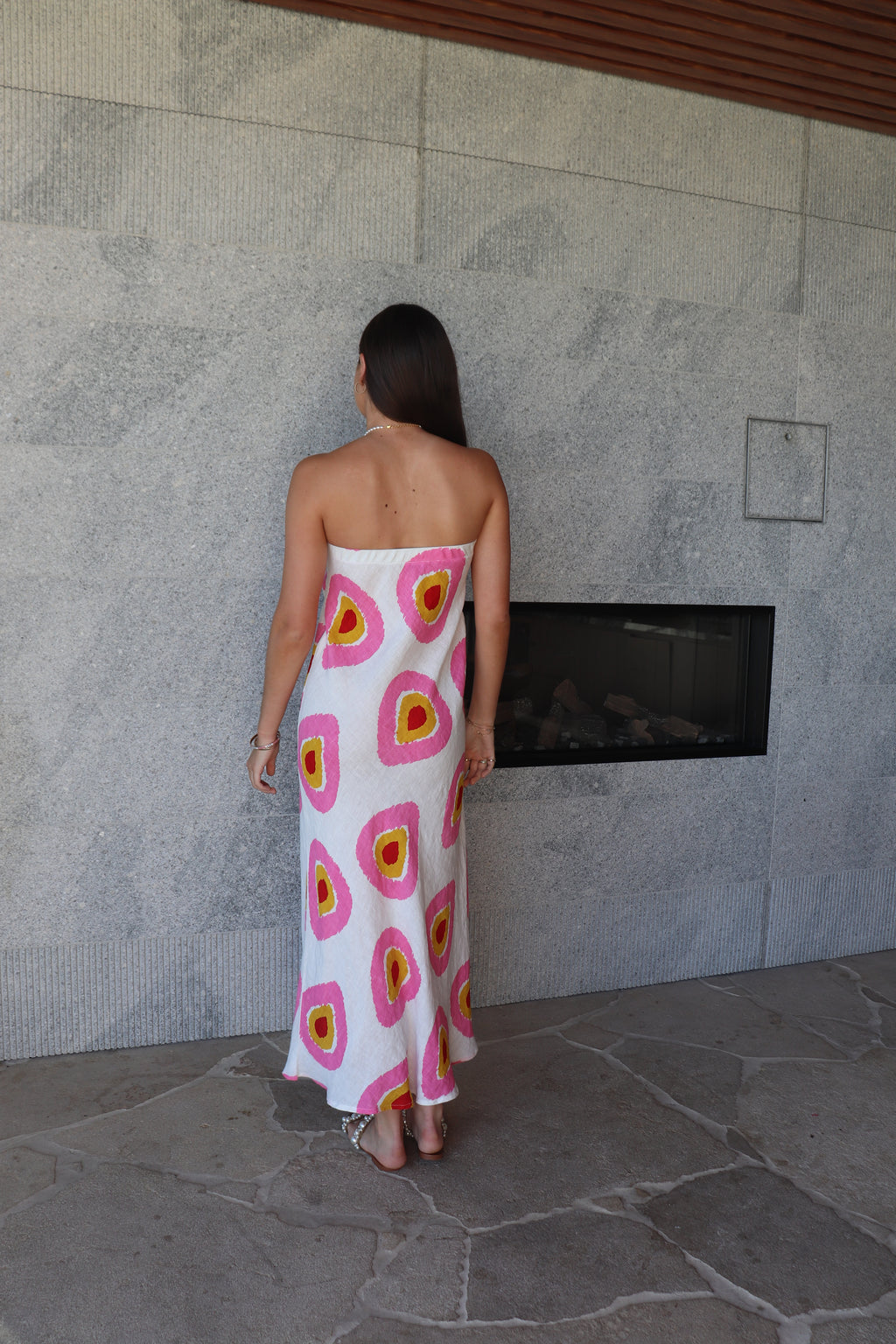 Luoni strapless dress