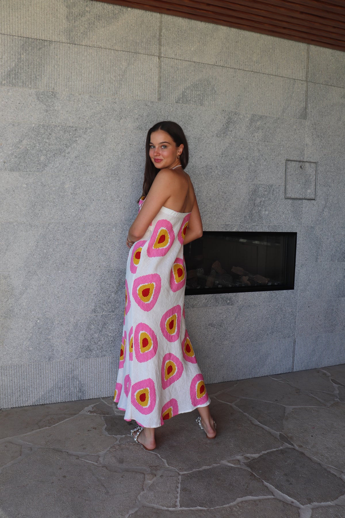Luoni strapless dress