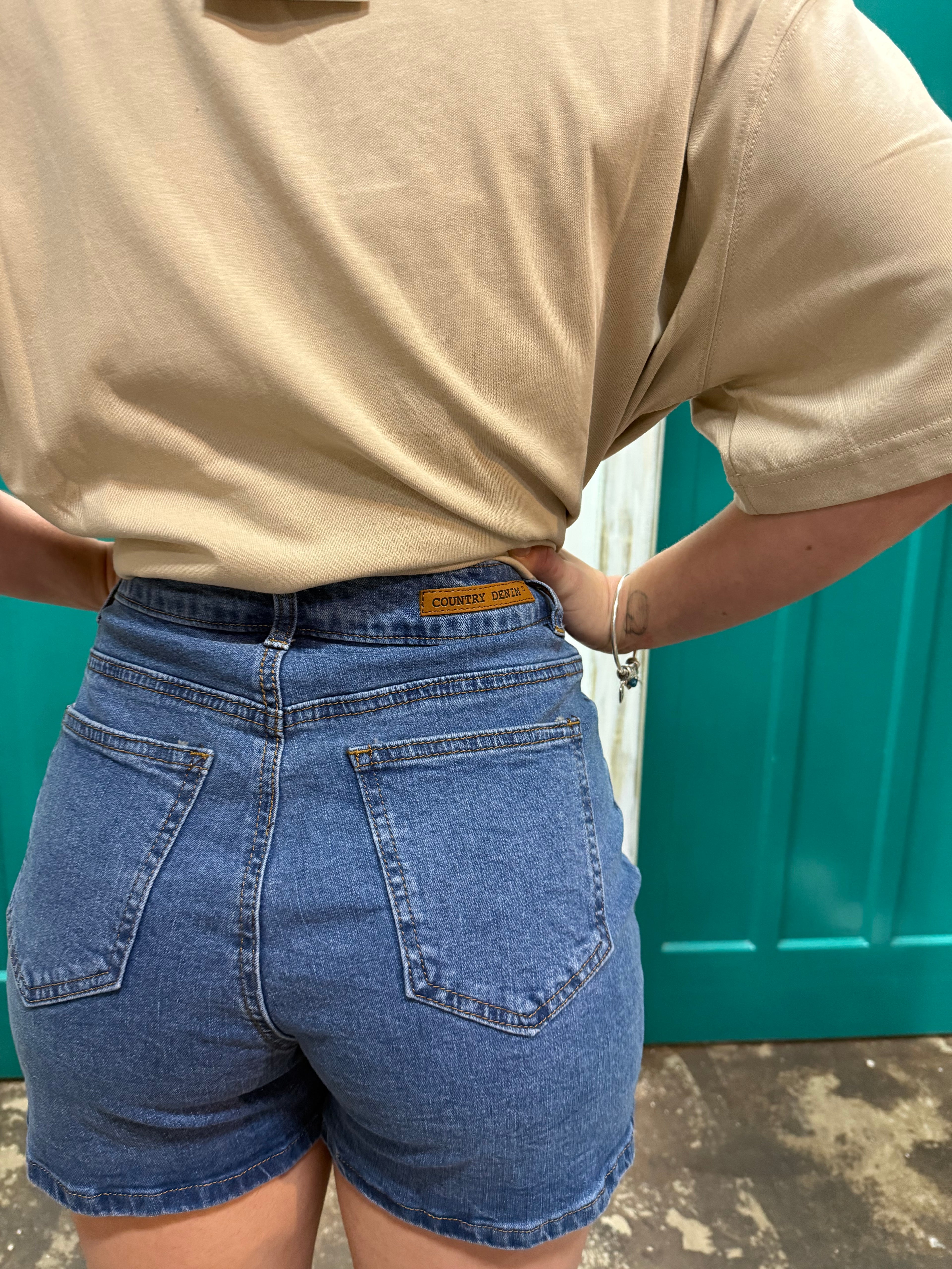 Country denim Classic Stretchy Denim Shorts