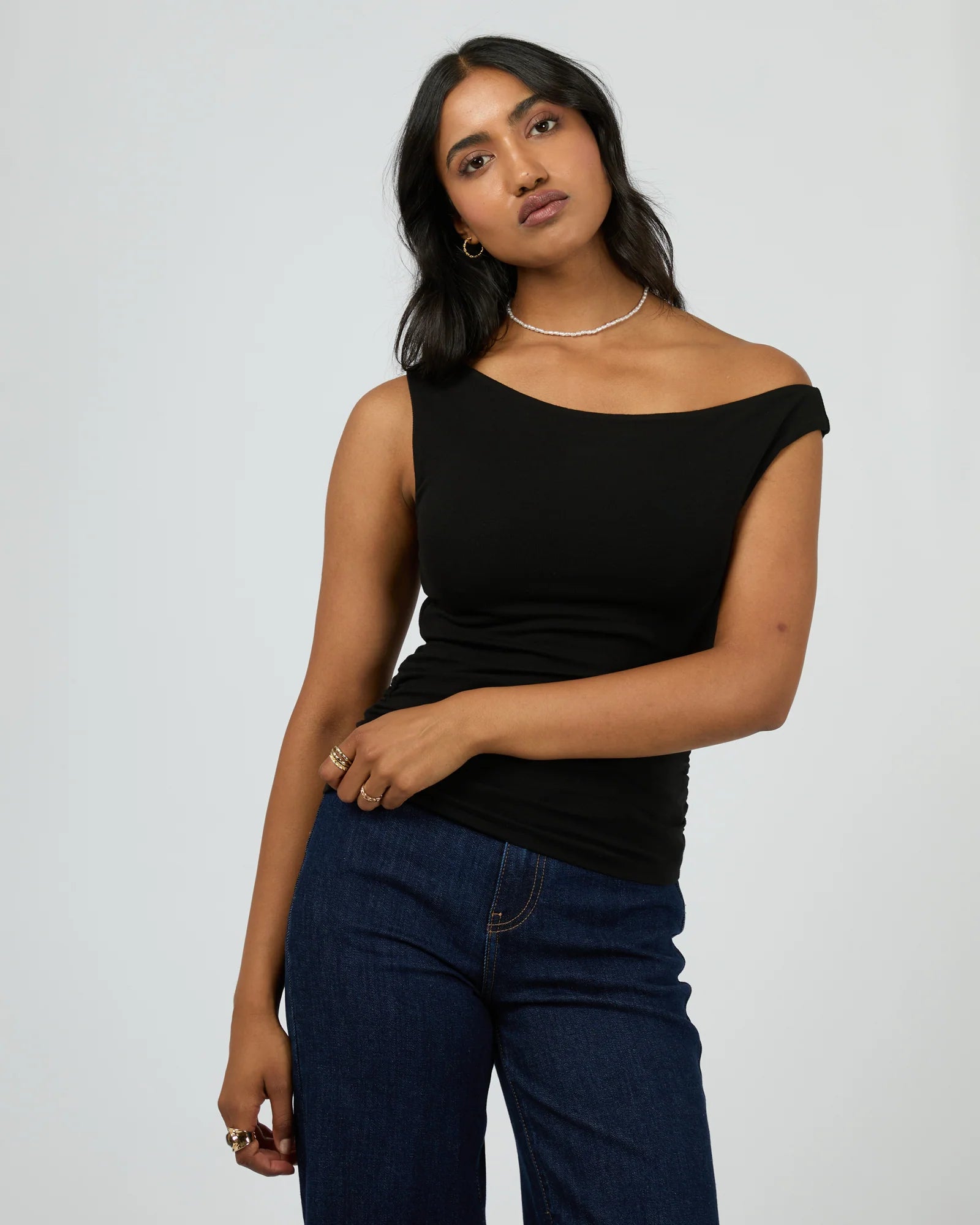 All About Eve Kylie off shoulder top