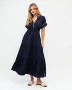 LABEL OF LOVE Contrast Tipped Mini Dress