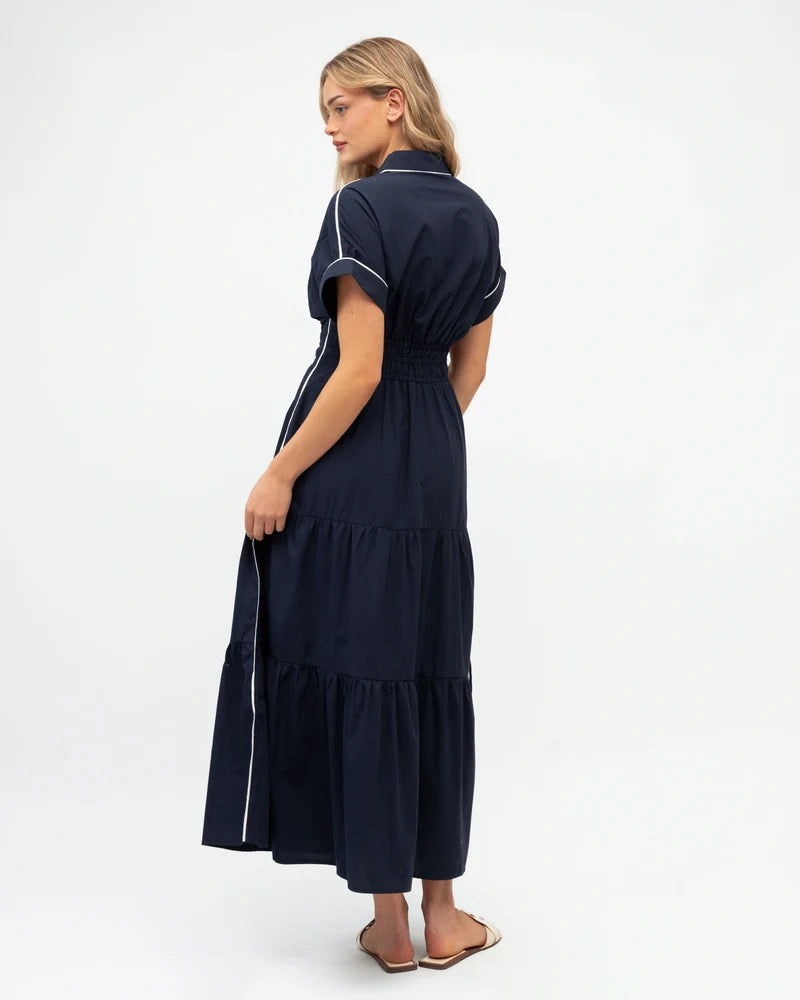 LABEL OF LOVE Contrast Tipped Mini Dress