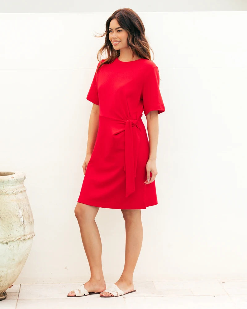 LABEL OF LOVE Tie Waist T-Shirt Dress