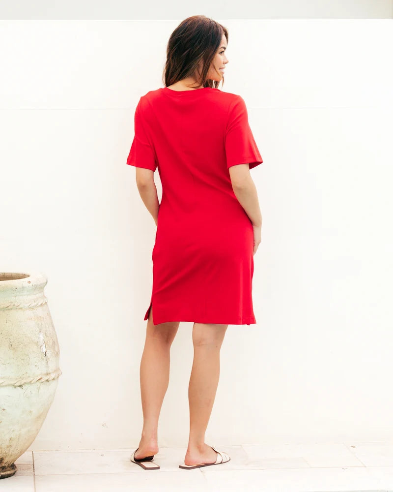 LABEL OF LOVE Tie Waist T-Shirt Dress