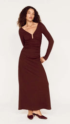 Mink Pink Myra U Wire Midi Dress