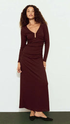 Mink Pink Myra U Wire Midi Dress