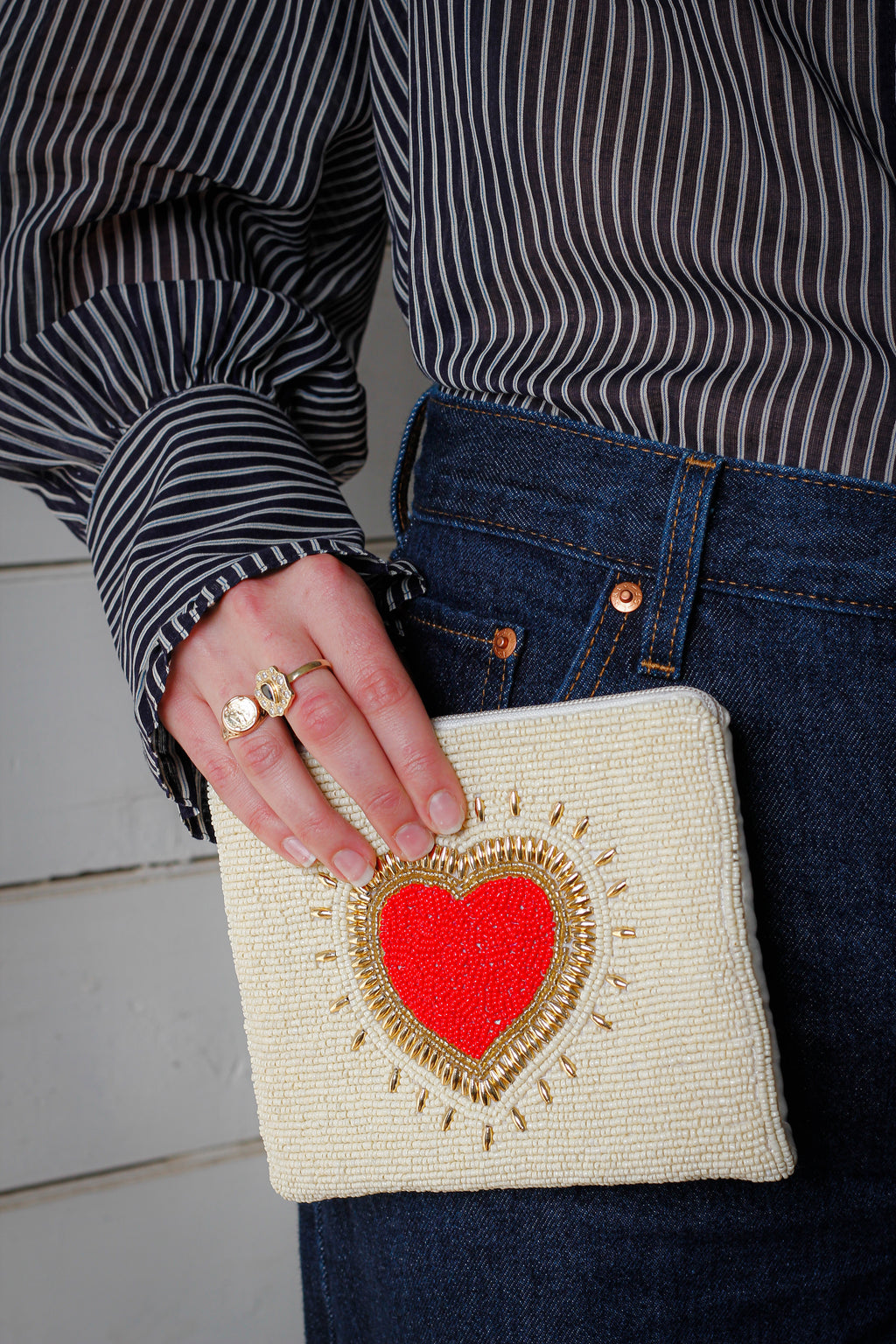 Holiday Beaded Clutch