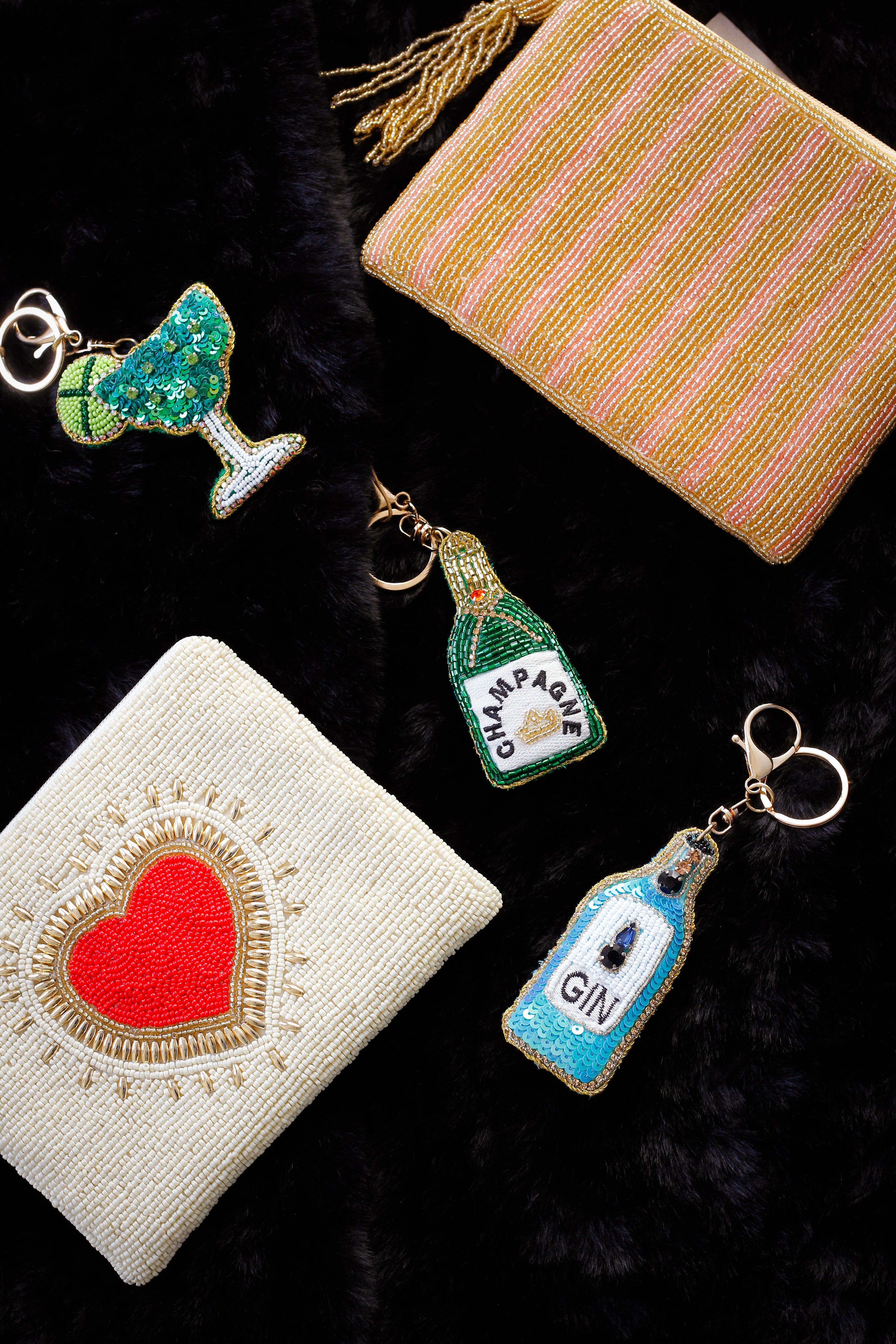 Holiday Beaded Clutch
