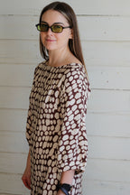 White Closet Coastal Abstract Mini Dress