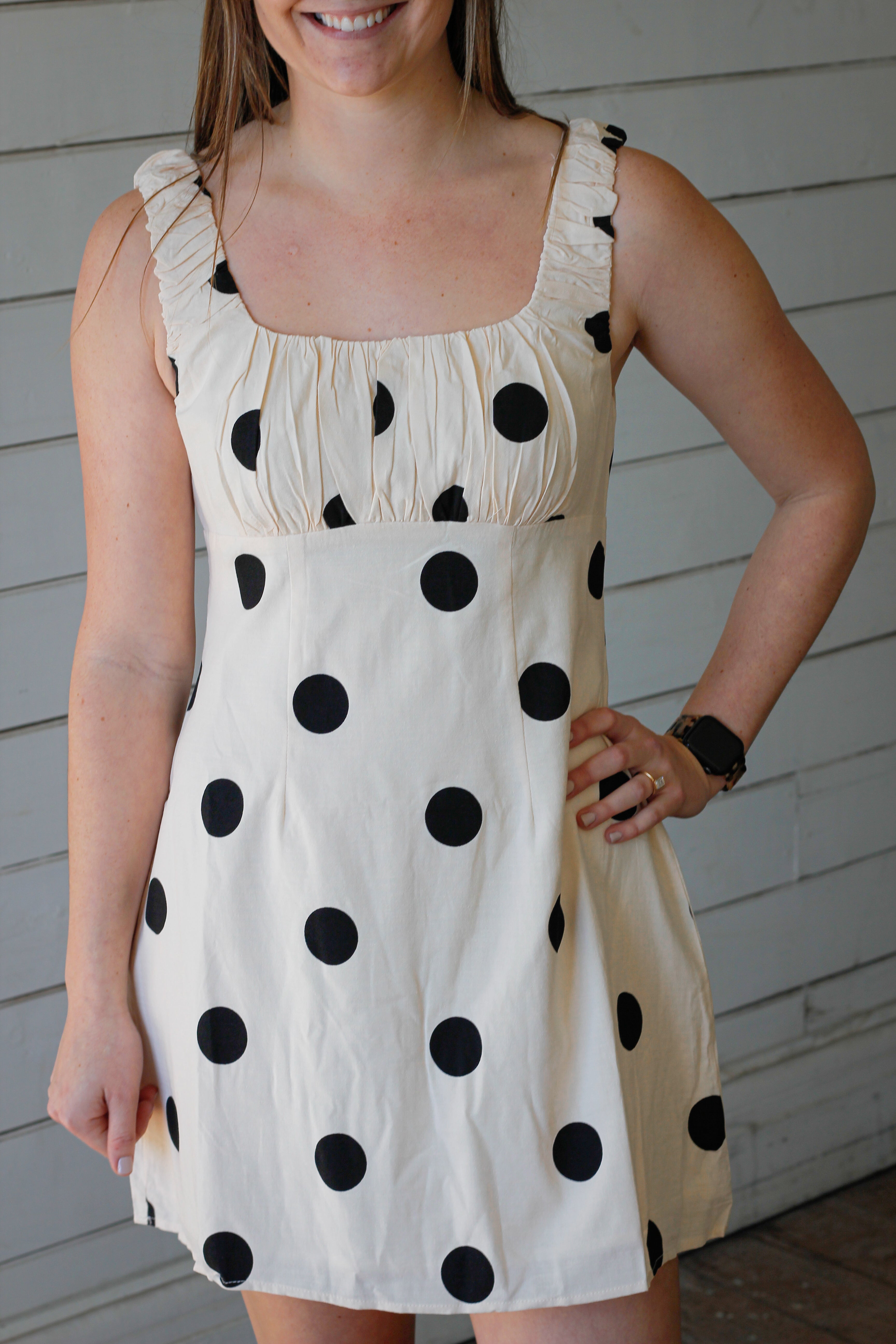 Here Comes the Sun Polka Dot Mini Dress