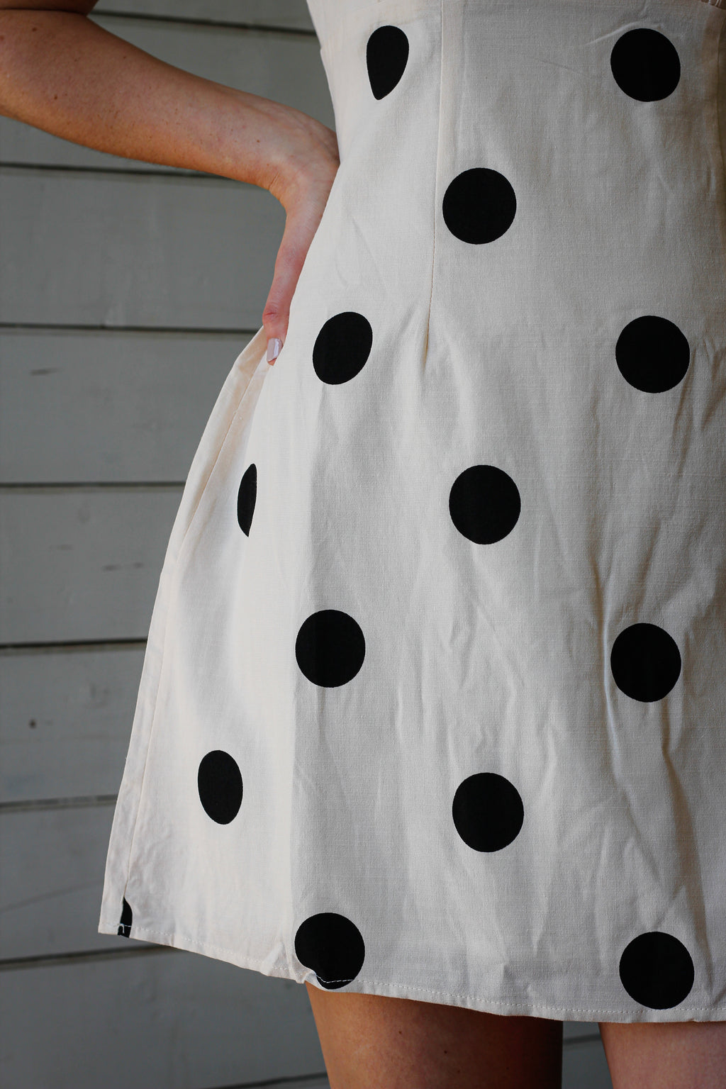 Here Comes the Sun Polka Dot Mini Dress
