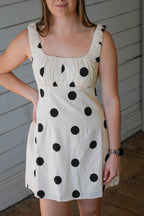 Here Comes the Sun Polka Dot Mini Dress