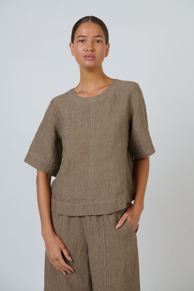 Naturals Linen Top - GA724A