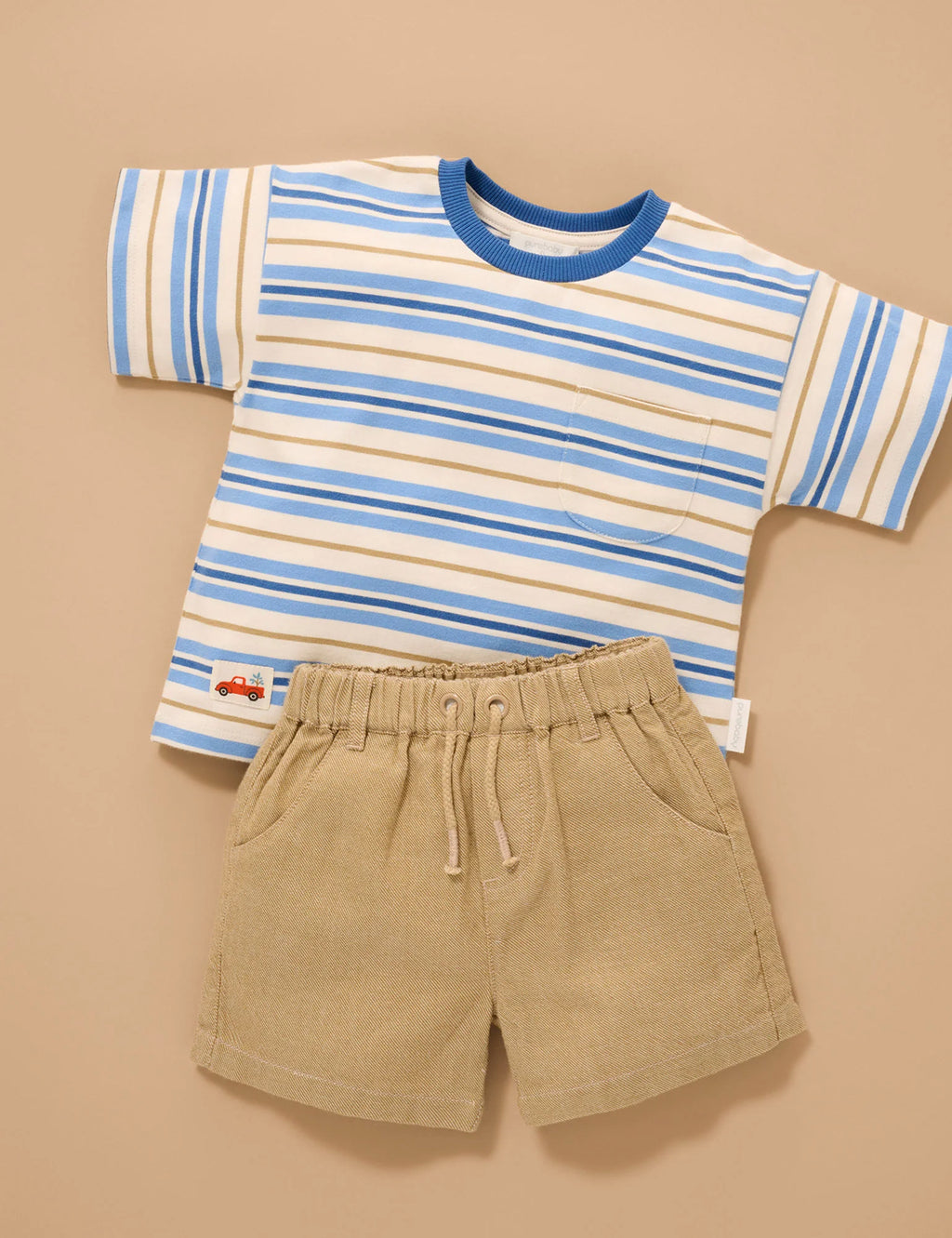 Purebaby Classic Stripped Relaxed Tee