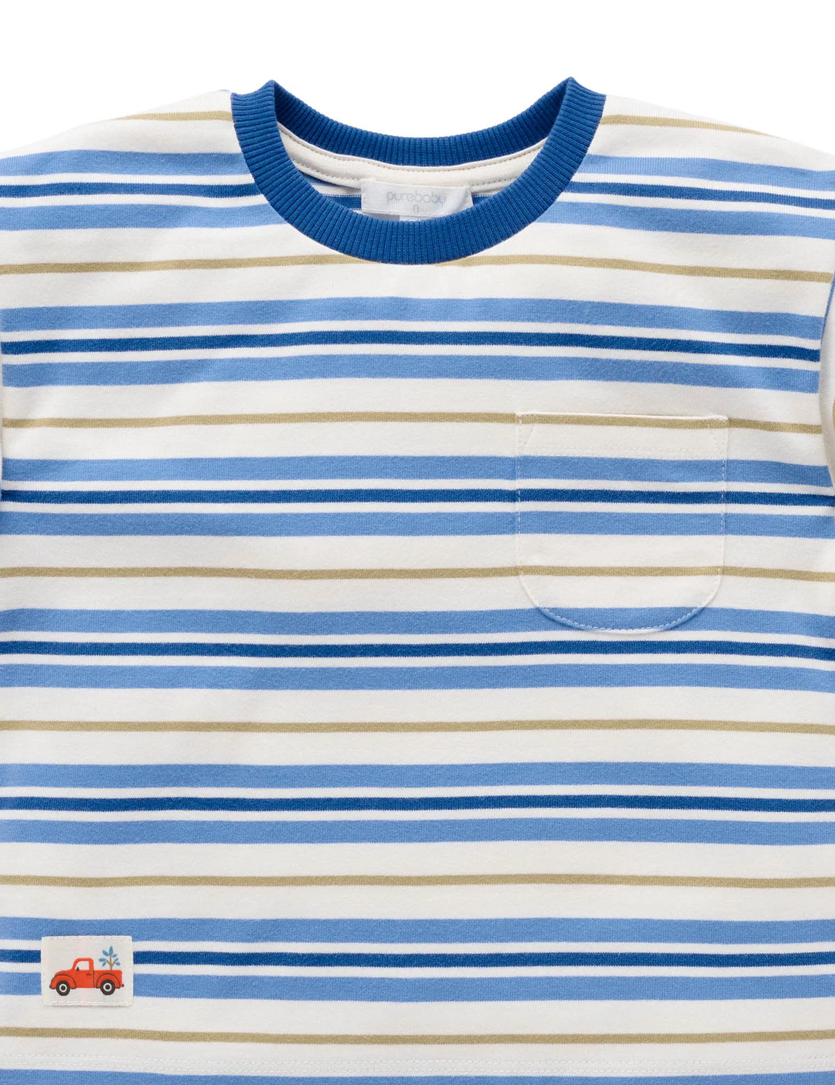 Purebaby Classic Stripped Relaxed Tee