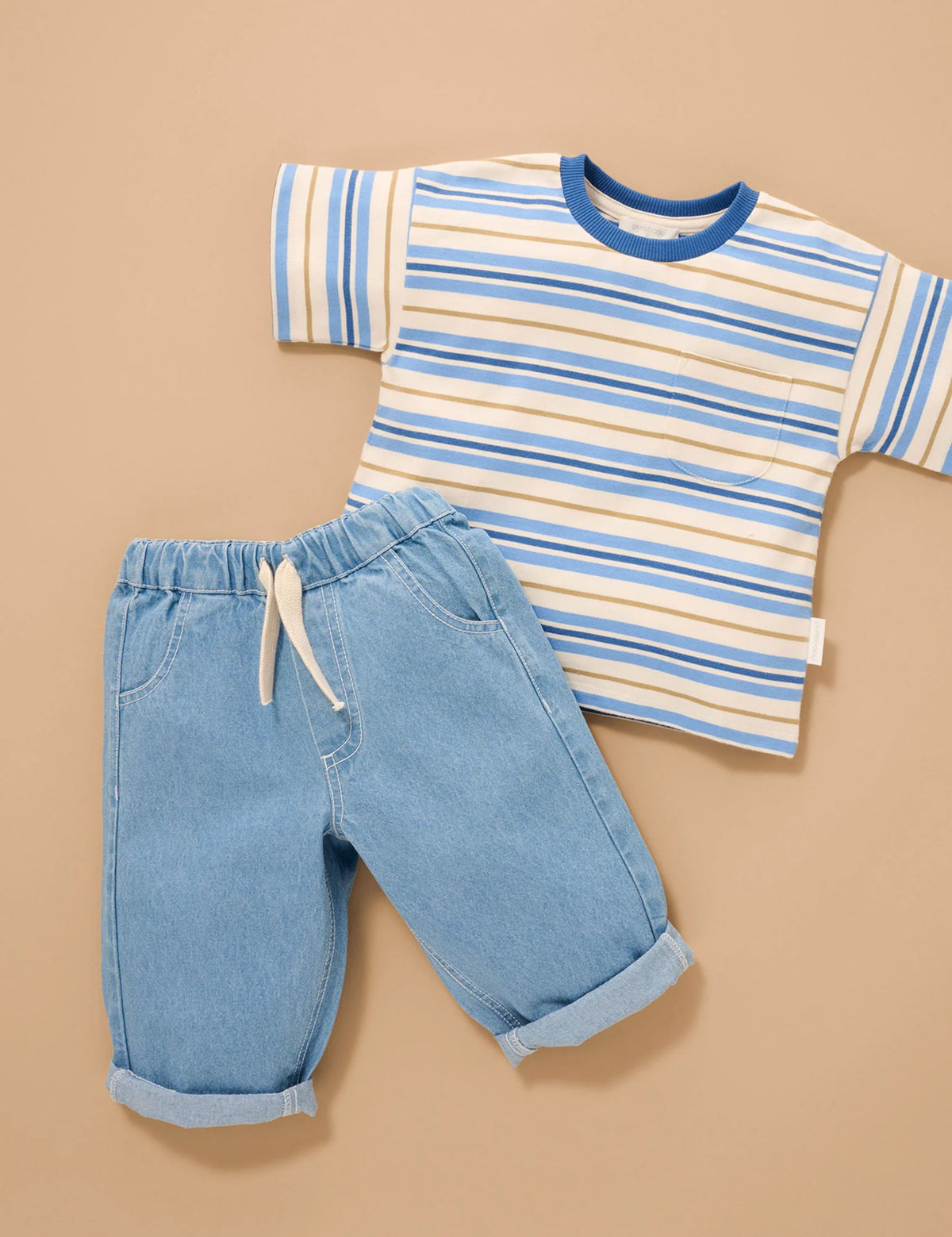 Purebaby Classic Stripped Relaxed Tee