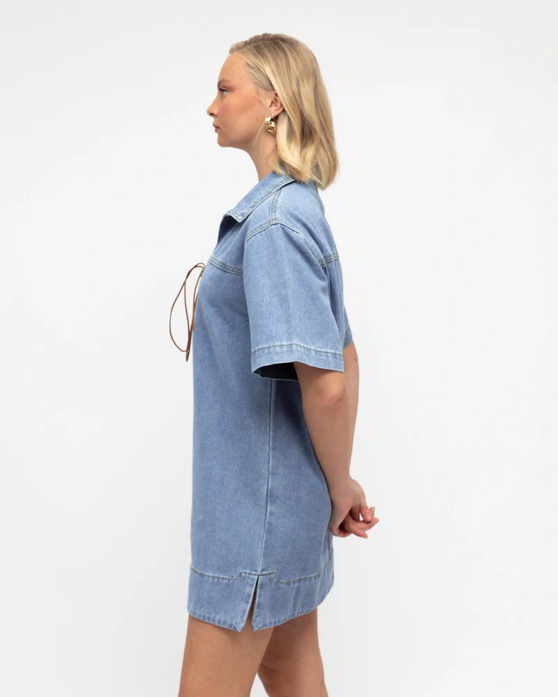 Paper Heart Texas Denim Short Dress