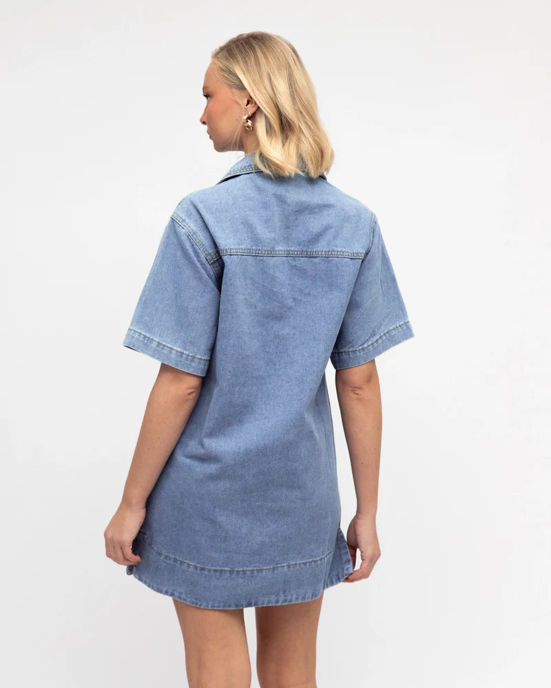 Paper Heart Texas Denim Short Dress