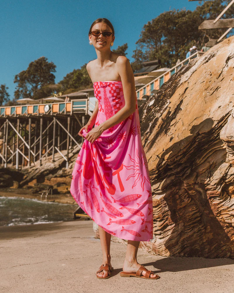 Paper Heart on the Coast Dress