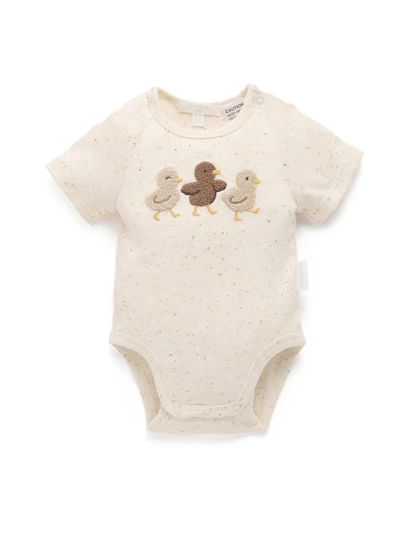 Purebaby Appliqued Bodysuit