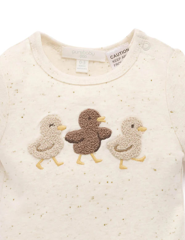 Purebaby Appliqued Bodysuit