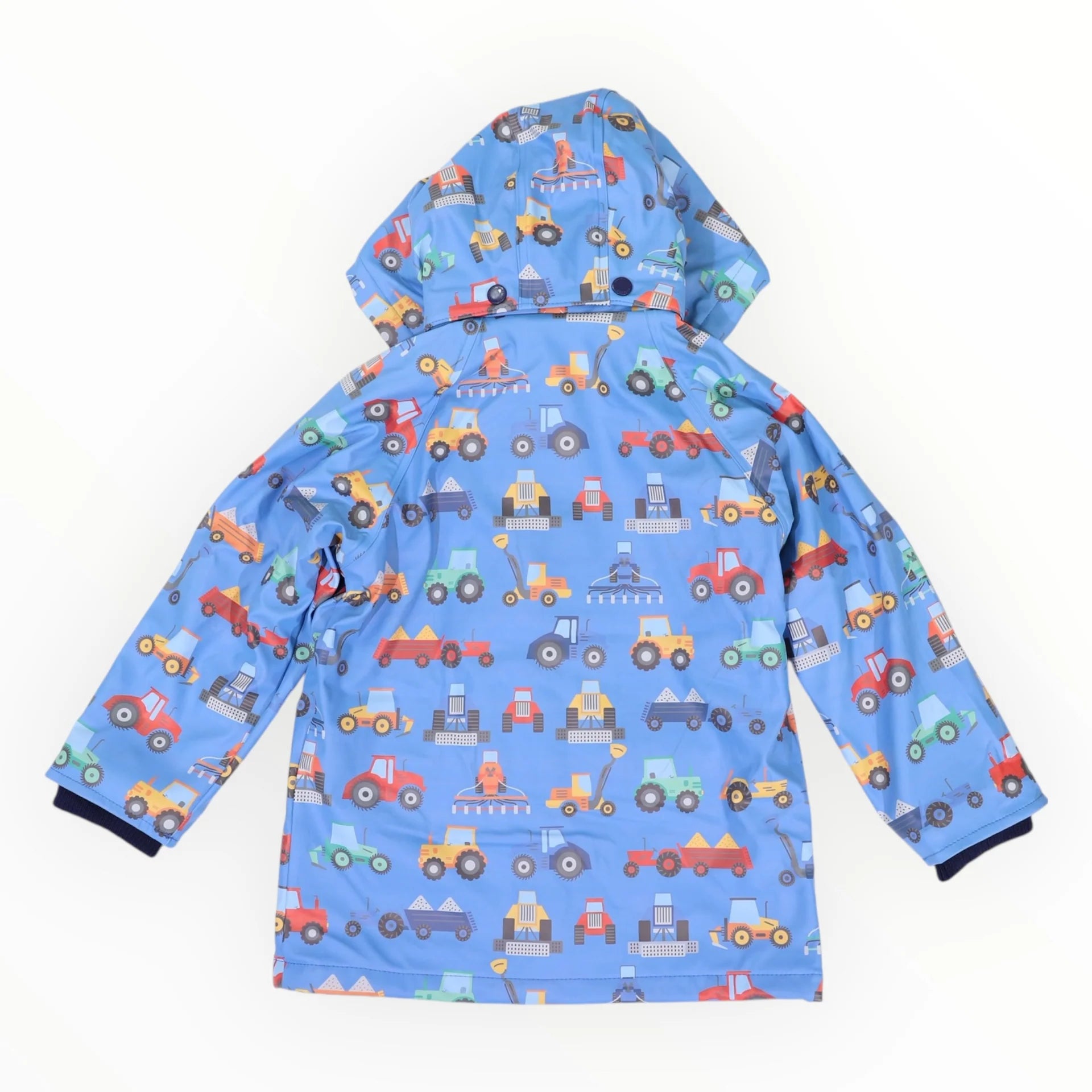 Korango Farm Machine Print Raincoat