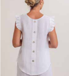 See Saw Ruffle Sleeveless Top