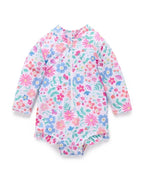 Purebaby Printed L/S Swimsuit