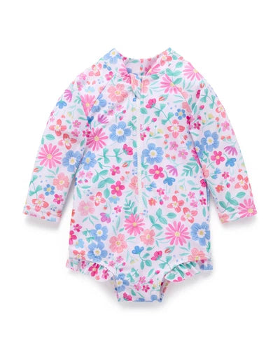 Purebaby Printed L/S Swimsuit