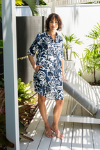 See Saw Linen Shirtmaker Dress