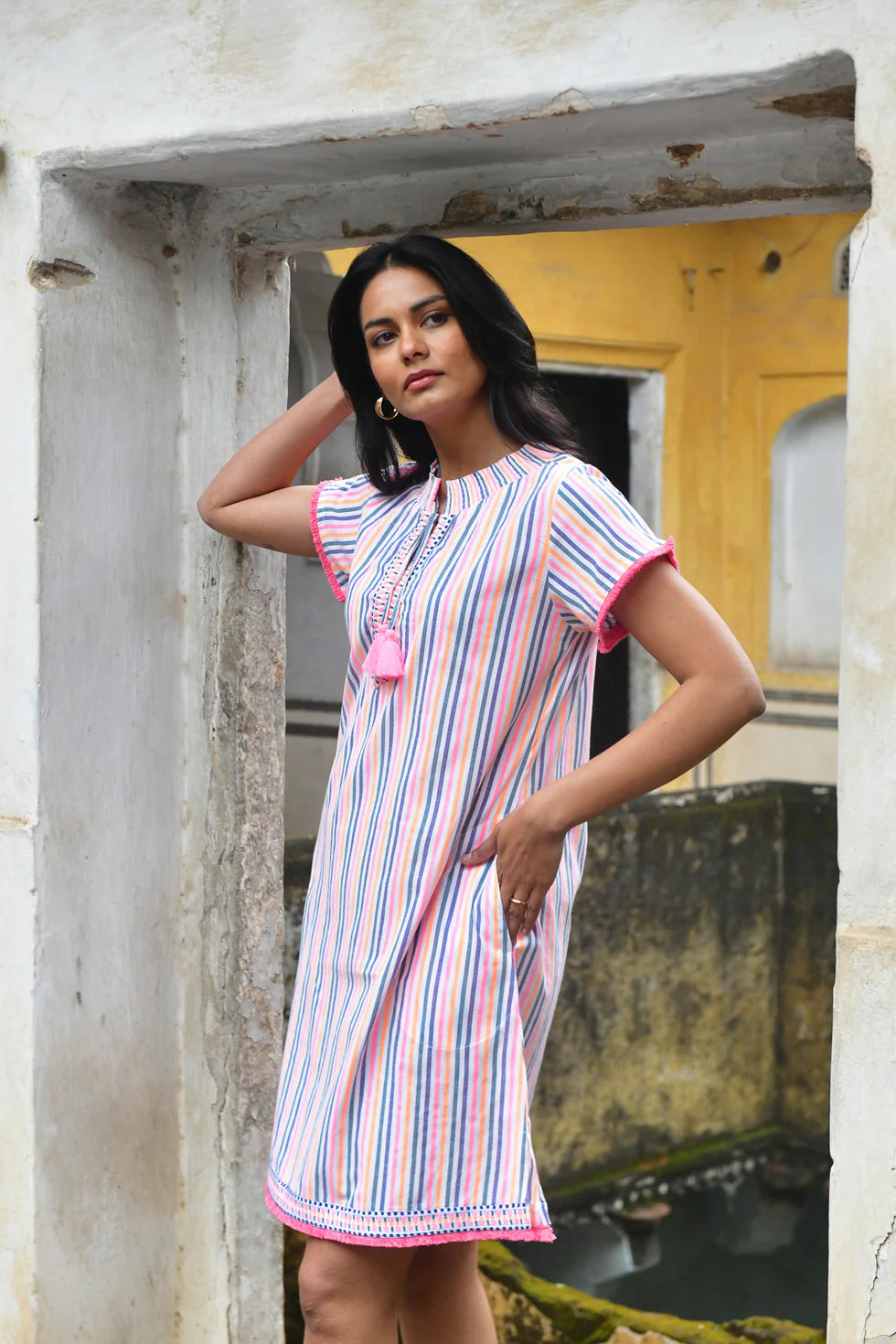 Azure and indigo Sunset Day Dress