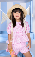 Animal Crackers Checkered Top