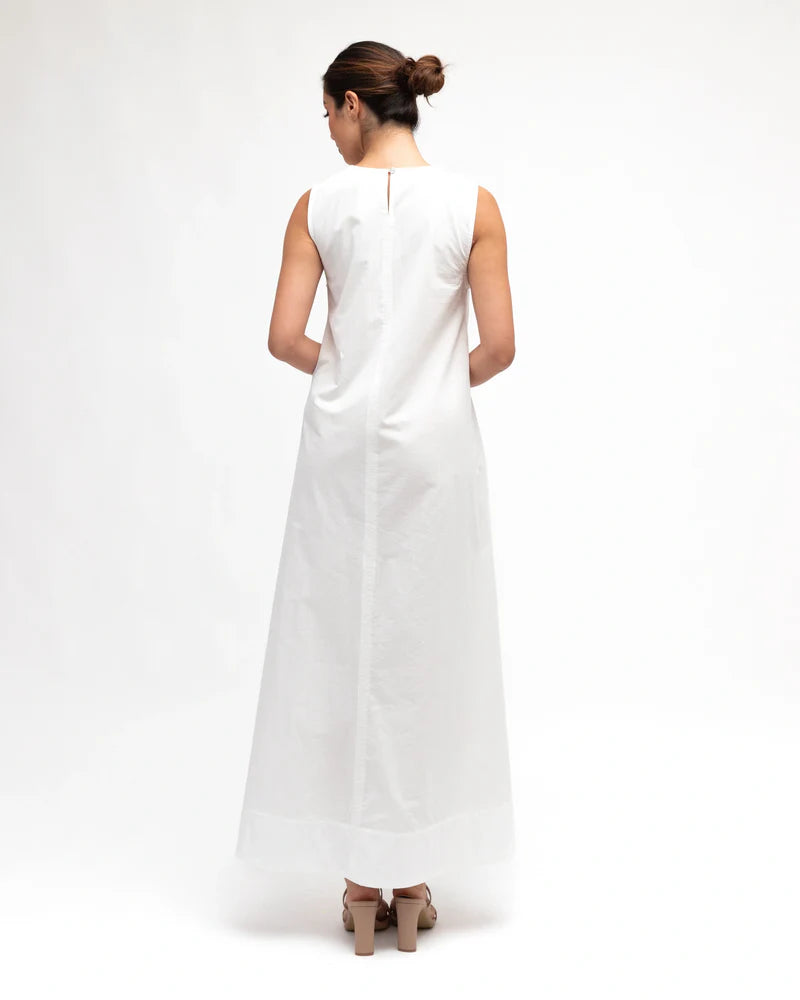 White Closet Plain Maxi Dress