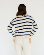White Closet Stripe Knit Jumper