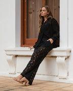 Ebby and I Lace Straight Leg Pants