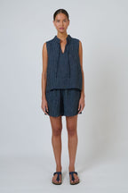 S26-GA477 Natural Summer Linen Shorts