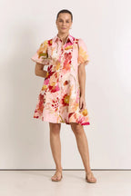 Adorne Amalie Linen Short Dress