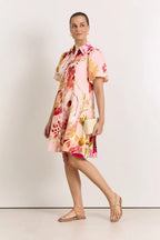 Adorne Amalie Linen Short Dress