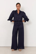 Adorne Avalon Wide Leg Linen Pant