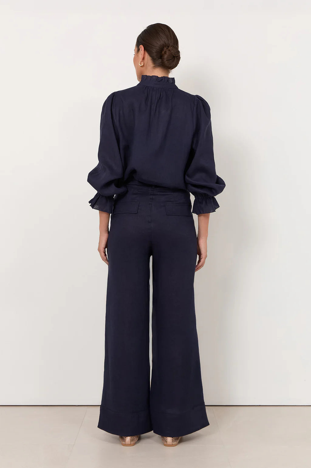 Adorne Avalon Wide Leg Linen Pant