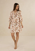 Humidity Bohemian Rose Shift Dress