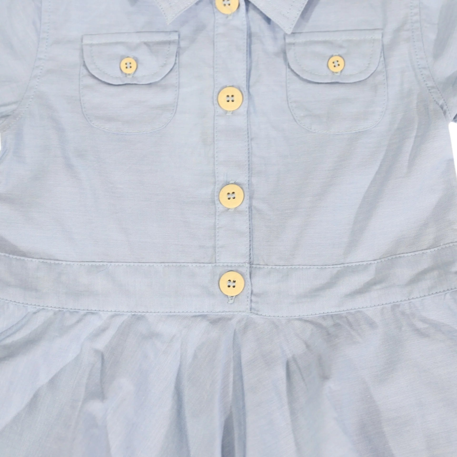 Korango Chambray Tiered Swing Dress